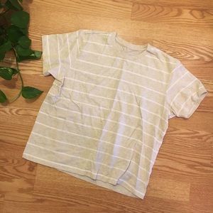 LLBean Striped Oatmeal Top